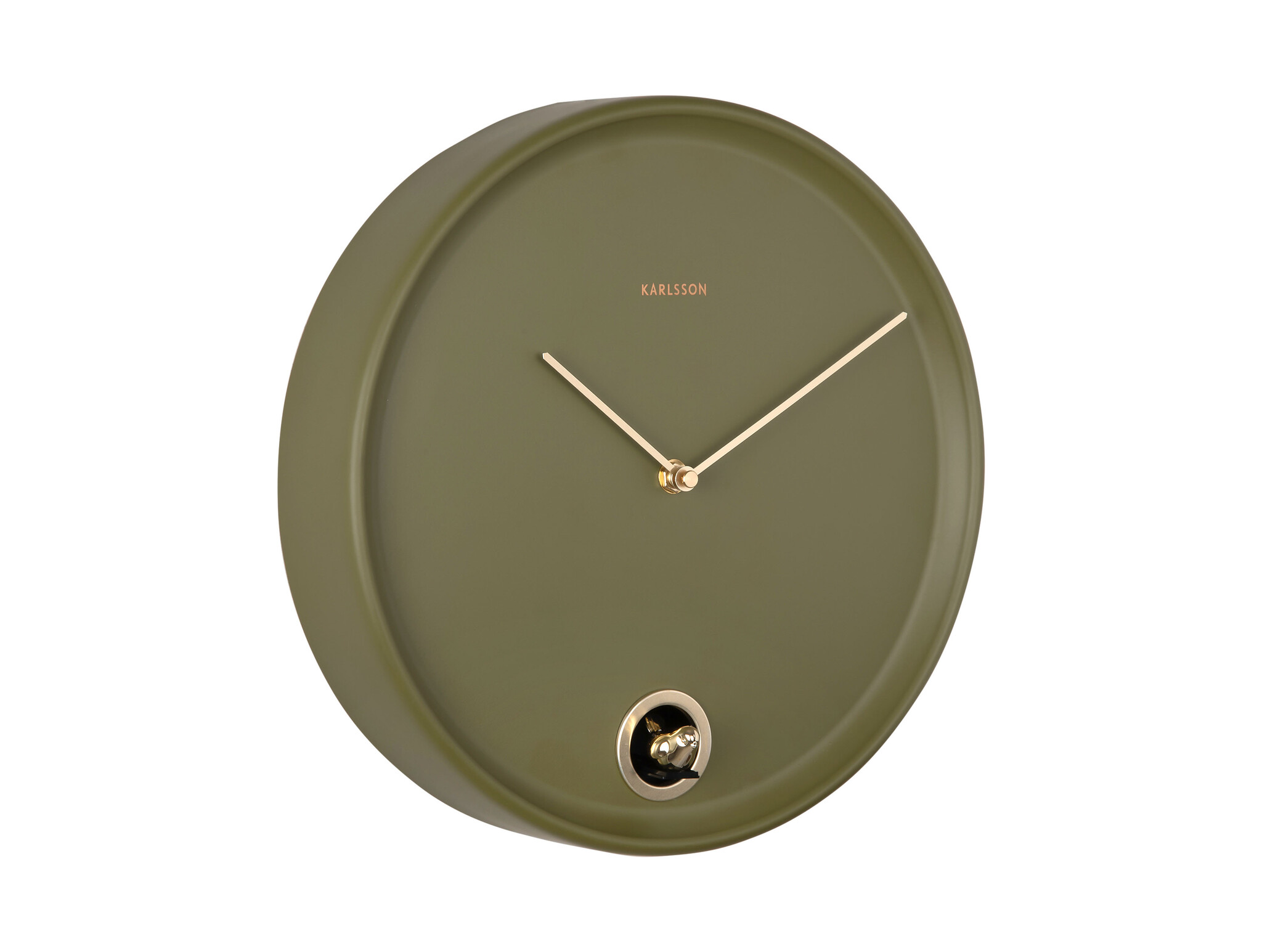 Karlsson - Wall Clock Esencia Cuckoo - Groen - Ø30cm