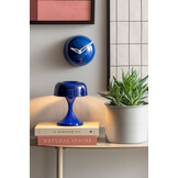 Karlsson - Wall Clock Cool Retro Cap - Blauw - Ø15cm