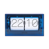 Karlsson - Tafelklok Boxed Flip - Blauw - 20,7x20,7x11,7 cm