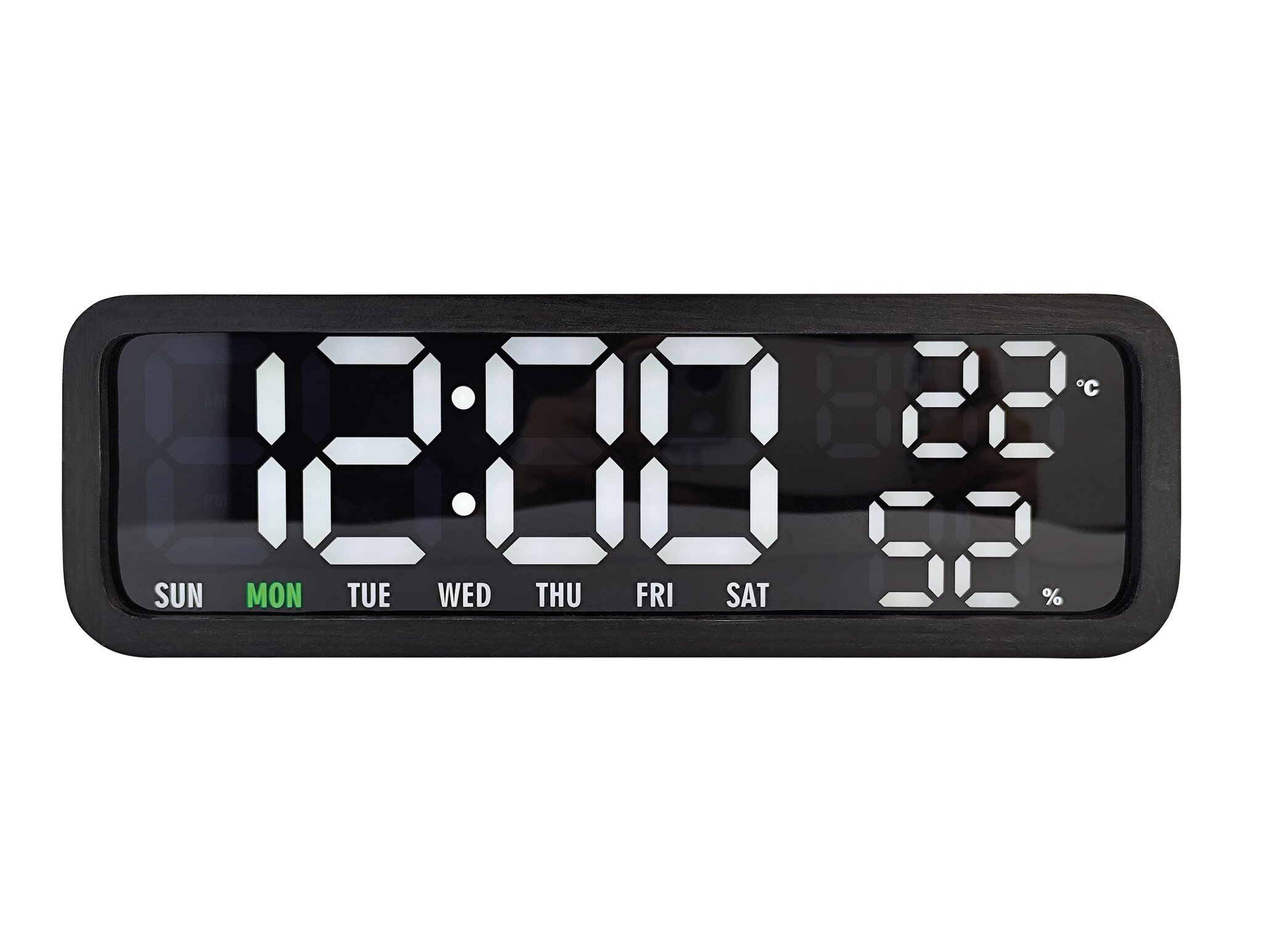 Karlsson - Wekker Madera - Zwart - 25,5xx4,8 cm