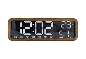 Karlsson - Wekker Madera - Bruin - 25,5xx4,8 cm