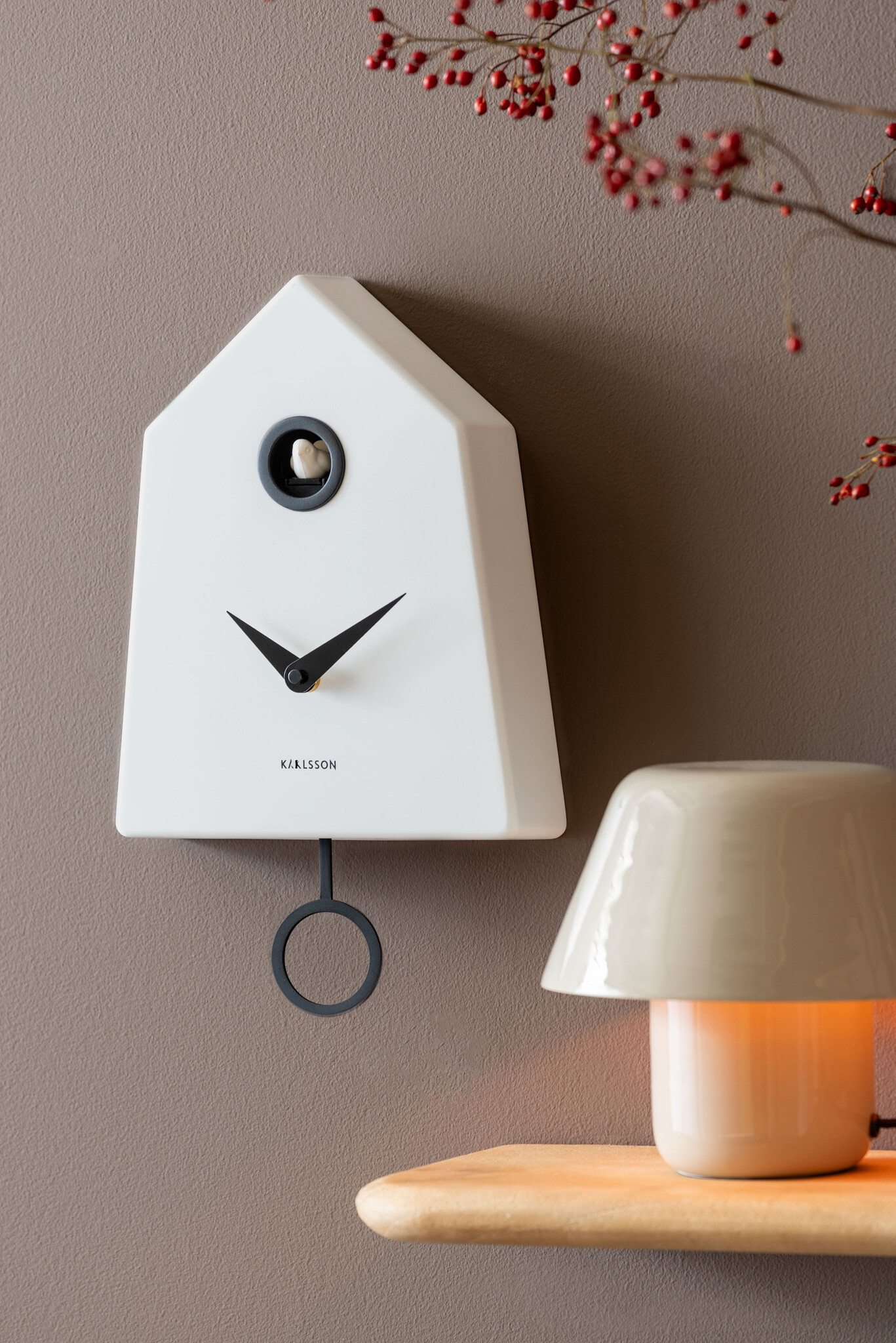 Karlsson - Wall Clock Grafico Cuckoo - Wit - Øcm