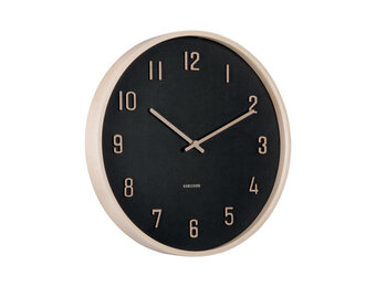 Karlsson - Wall Clock Nervadura - Zwart - Ø40,8cm