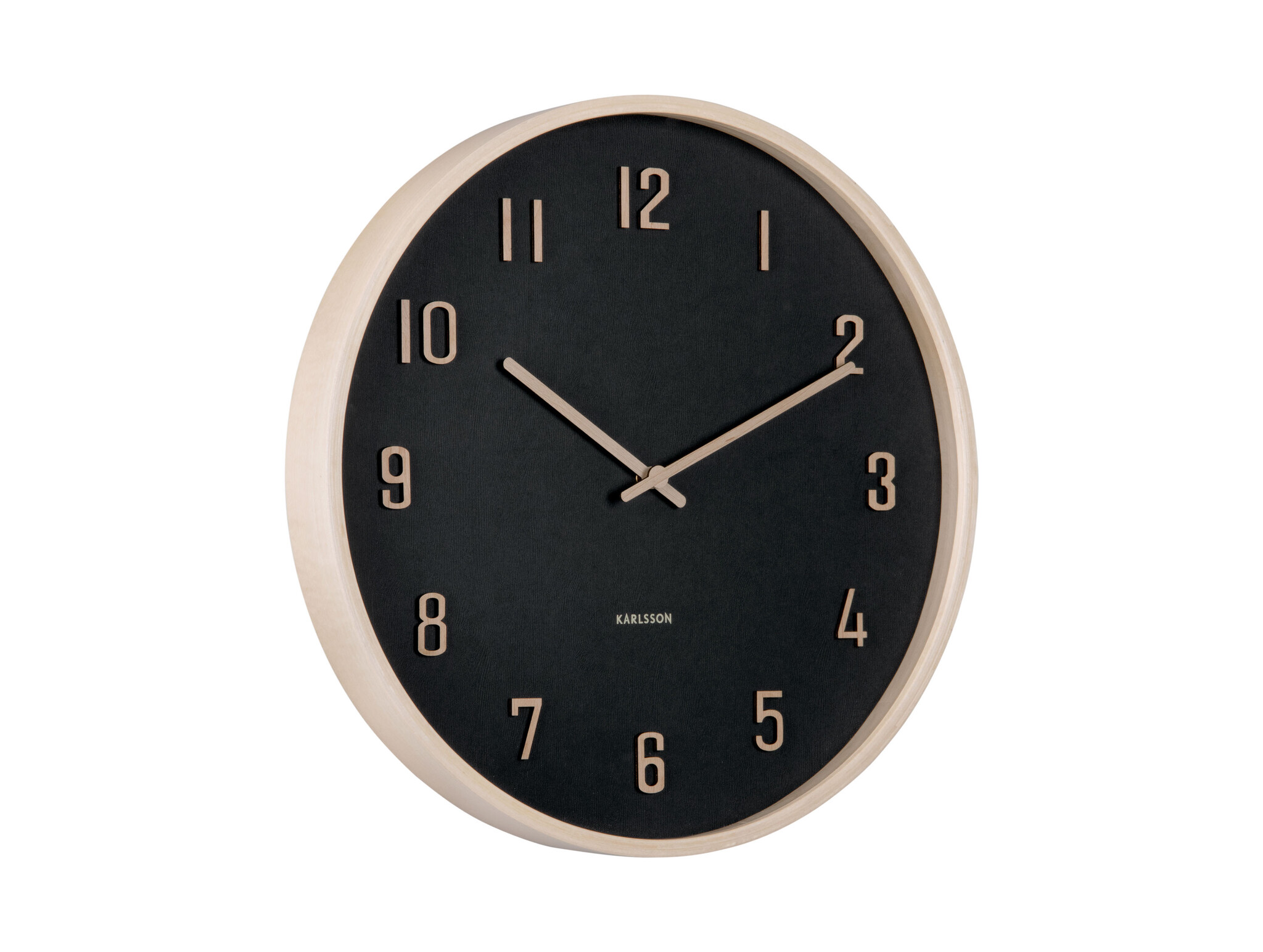 Karlsson - Wall Clock Nervadura - Zwart - Ø40,8cm
