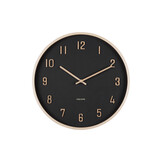 Karlsson - Wall Clock Nervadura - Zwart - Ø40,8cm