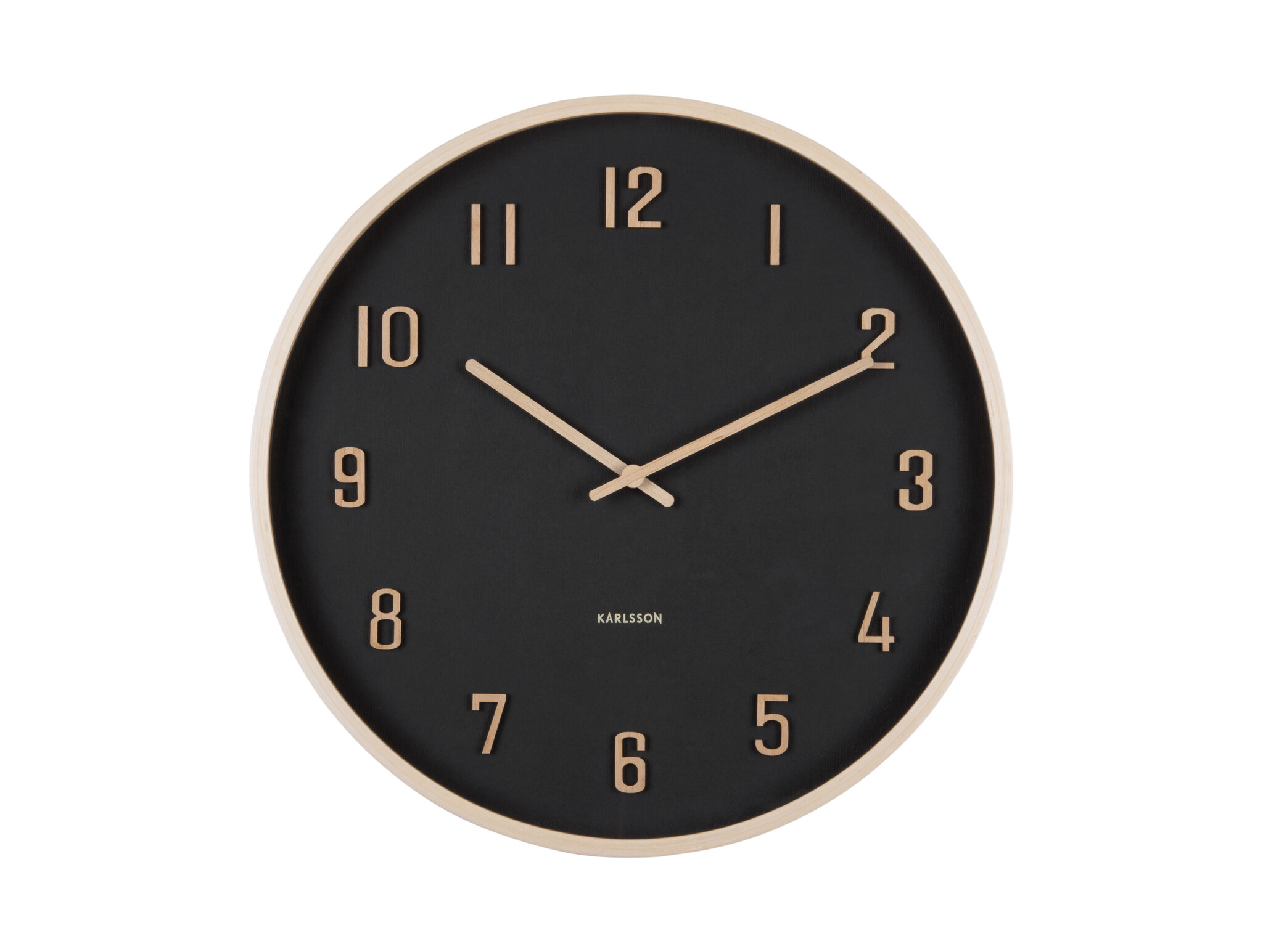 Karlsson - Wall Clock Nervadura - Zwart - Ø40,8cm