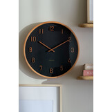 Karlsson - Wall Clock Nervadura - Zwart - Ø40,8cm
