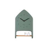 Karlsson - Wall Clock Love Birds - Groen - Øcm