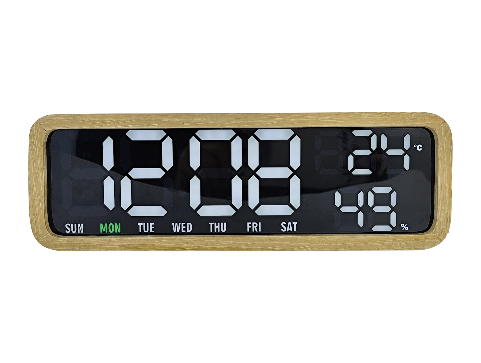 Karlsson - Wekker Madera - Wit - 25,5xx4,8 cm