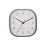 Karlsson - Wall Clock Grato Cuadrado - Zwart - Øcm