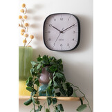 Karlsson - Wall Clock Grato Cuadrado - Zwart - Øcm
