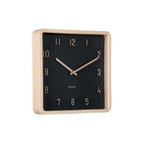 Karlsson - Wall Clock Nervadura Square - Zwart - Øcm