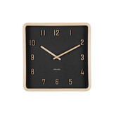 Karlsson - Wall Clock Nervadura Square - Zwart - Øcm