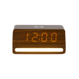 Karlsson - Wekker Retro w. Light LED - Bruin - 10x16,5x7,5 cm