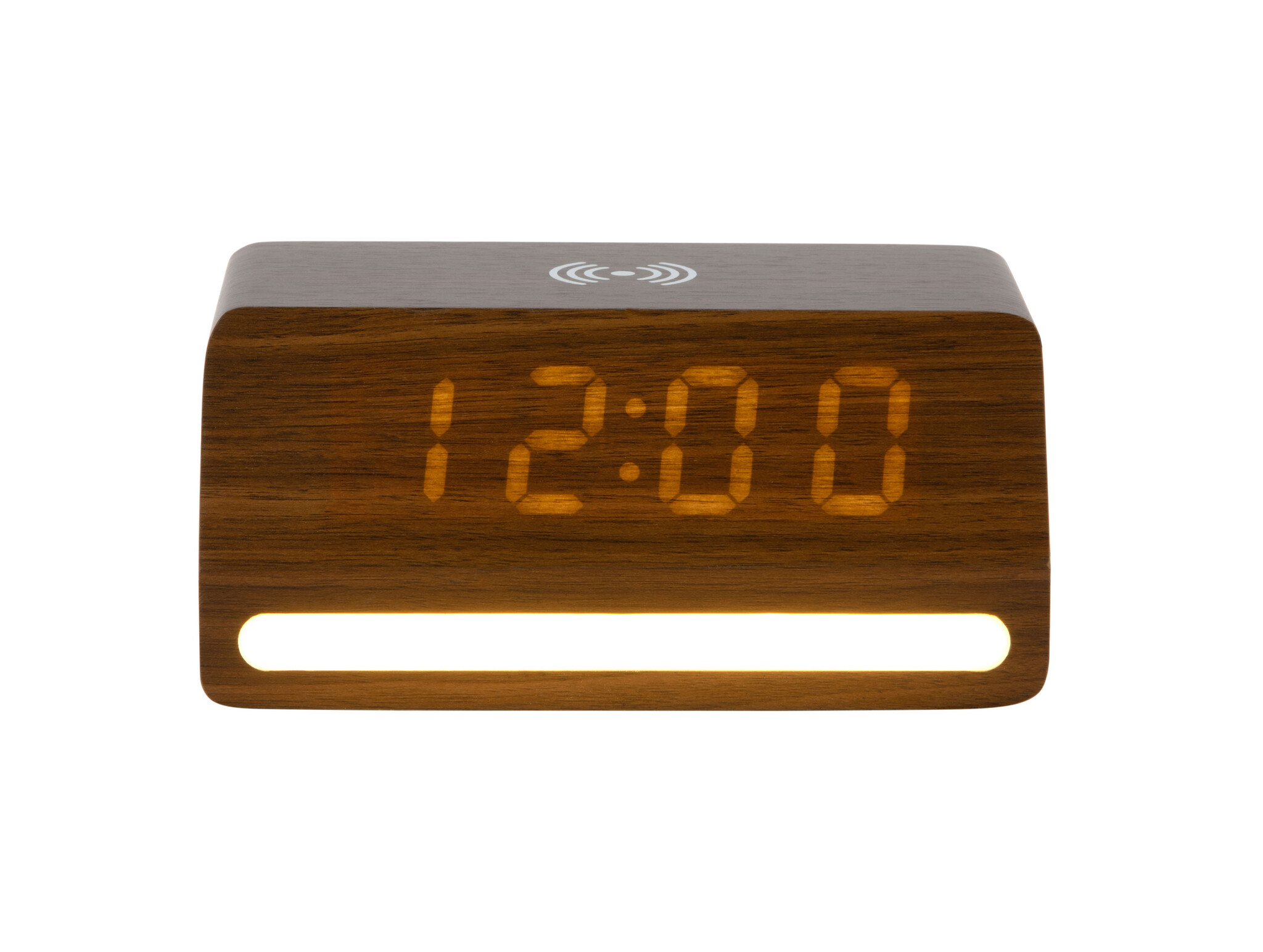 Karlsson - Wekker Retro w. Light LED - Bruin - 10x16,5x7,5 cm