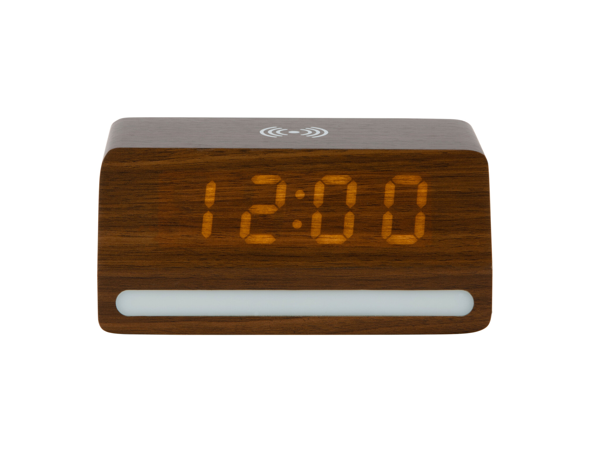 Karlsson - Wekker Retro w. Light LED - Bruin - 10x16,5x7,5 cm