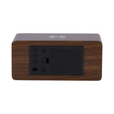 Karlsson - Wekker Retro w. Light LED - Bruin - 10x16,5x7,5 cm