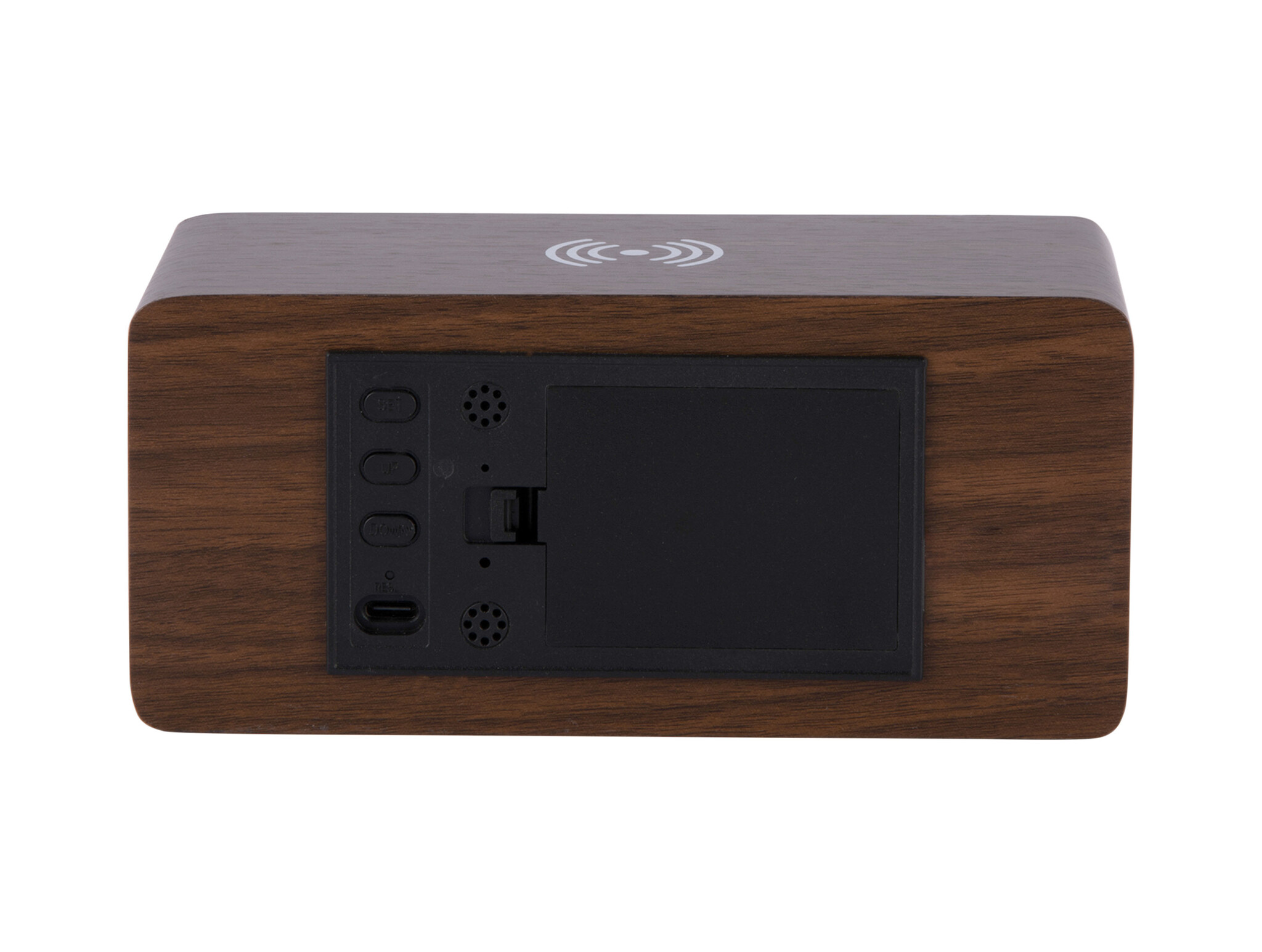 Karlsson - Wekker Retro w. Light LED - Bruin - 10x16,5x7,5 cm