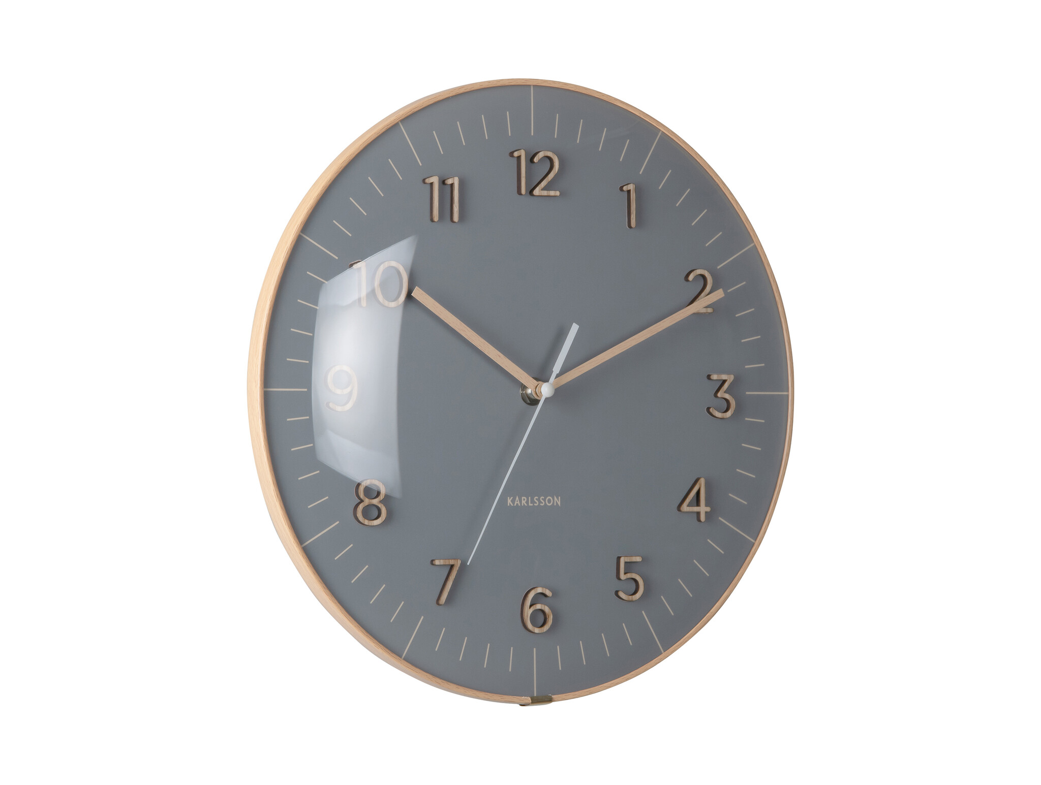 Karlsson - Wall Clock Esencia Dome - Grijs - Ø30cm