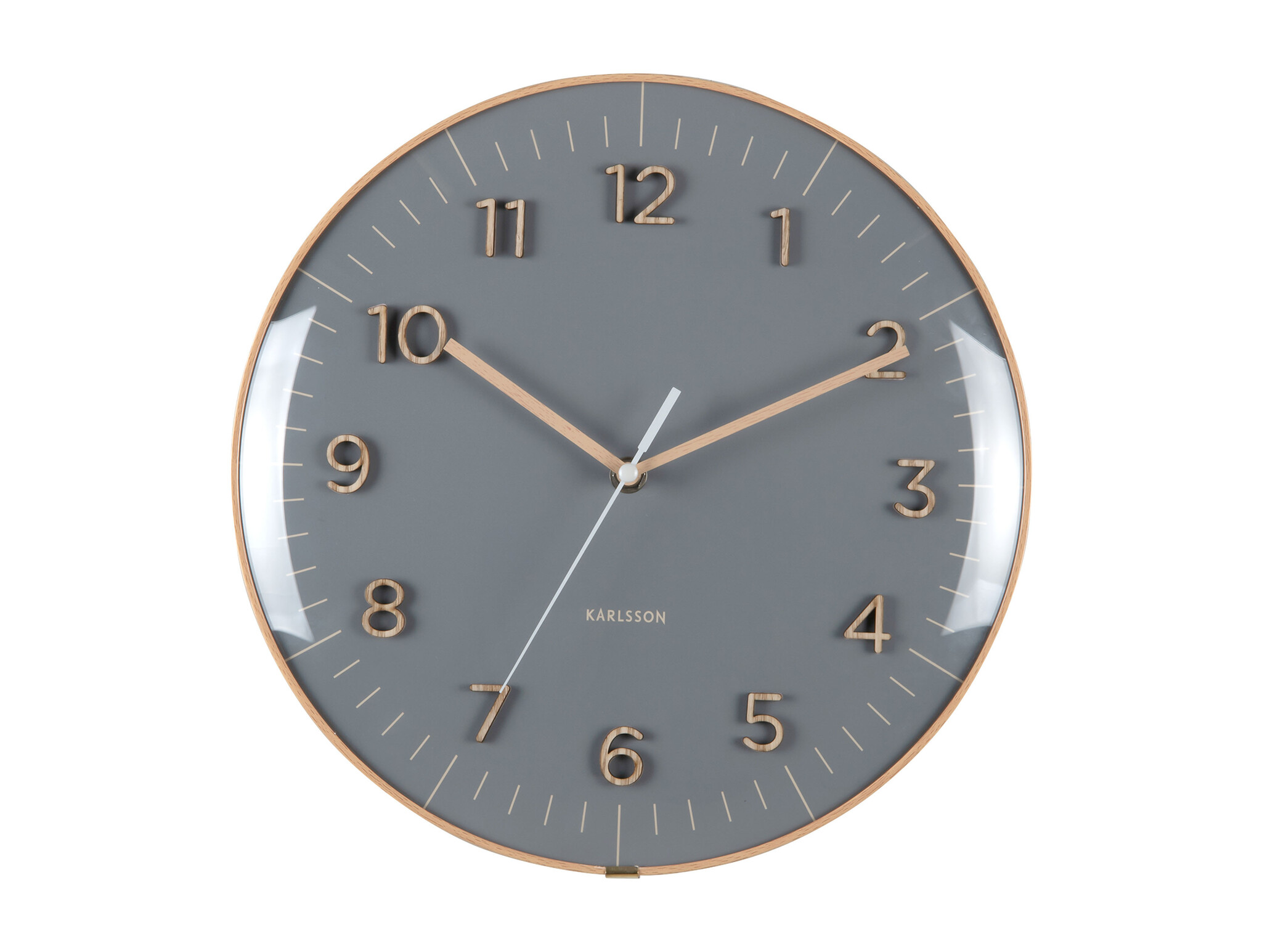 Karlsson - Wall Clock Esencia Dome - Grijs - Ø30cm