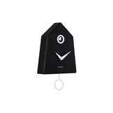 Karlsson - Wall Clock Grafico Cuckoo - Zwart - Øcm