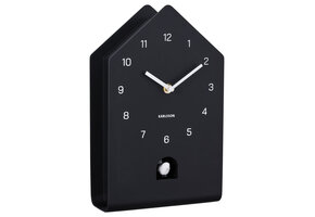 Karlsson - Wall Clock Fino Cuckoo - Zwart - Øcm