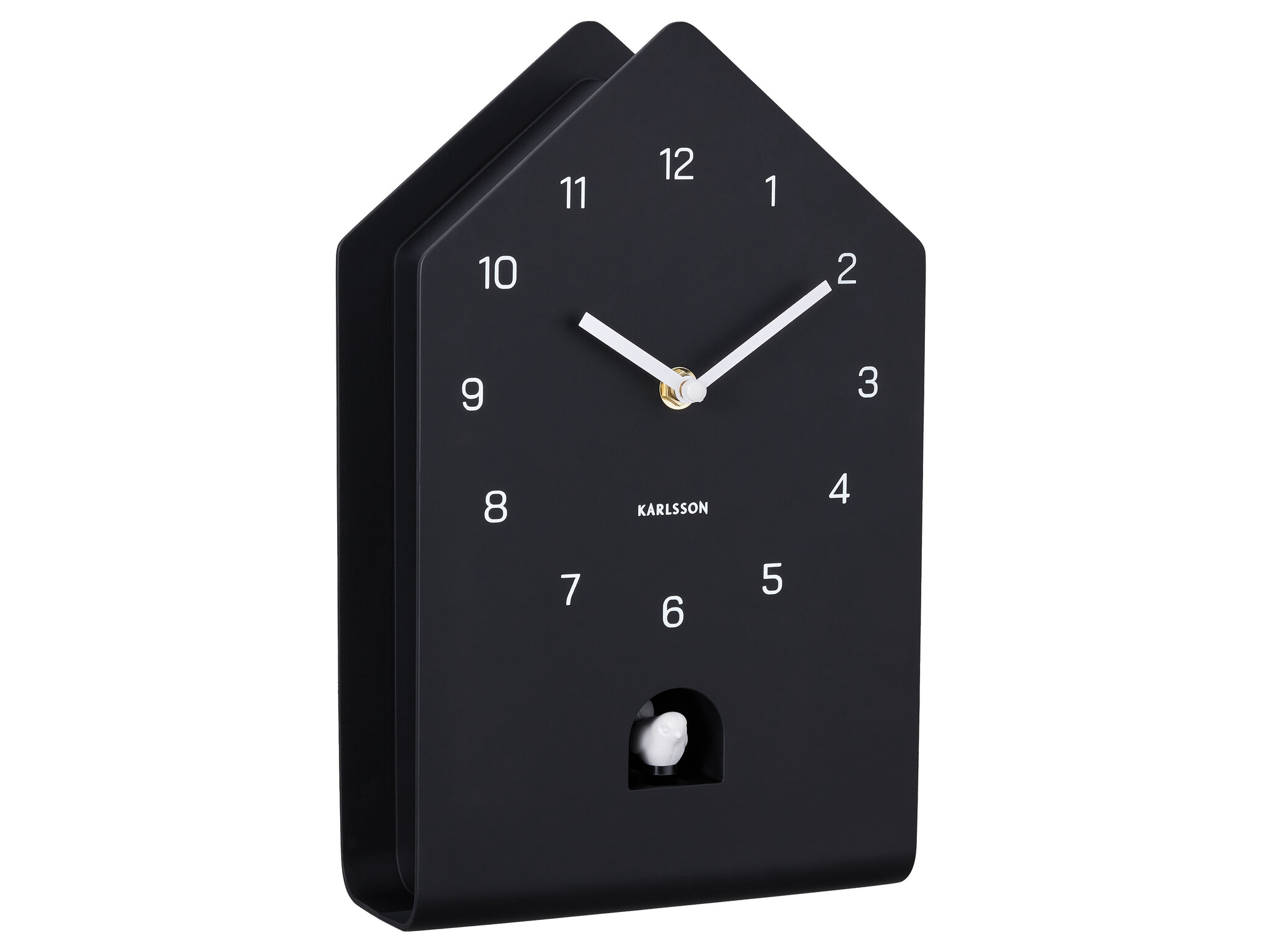 Karlsson - Wall Clock Fino Cuckoo - Zwart - Øcm