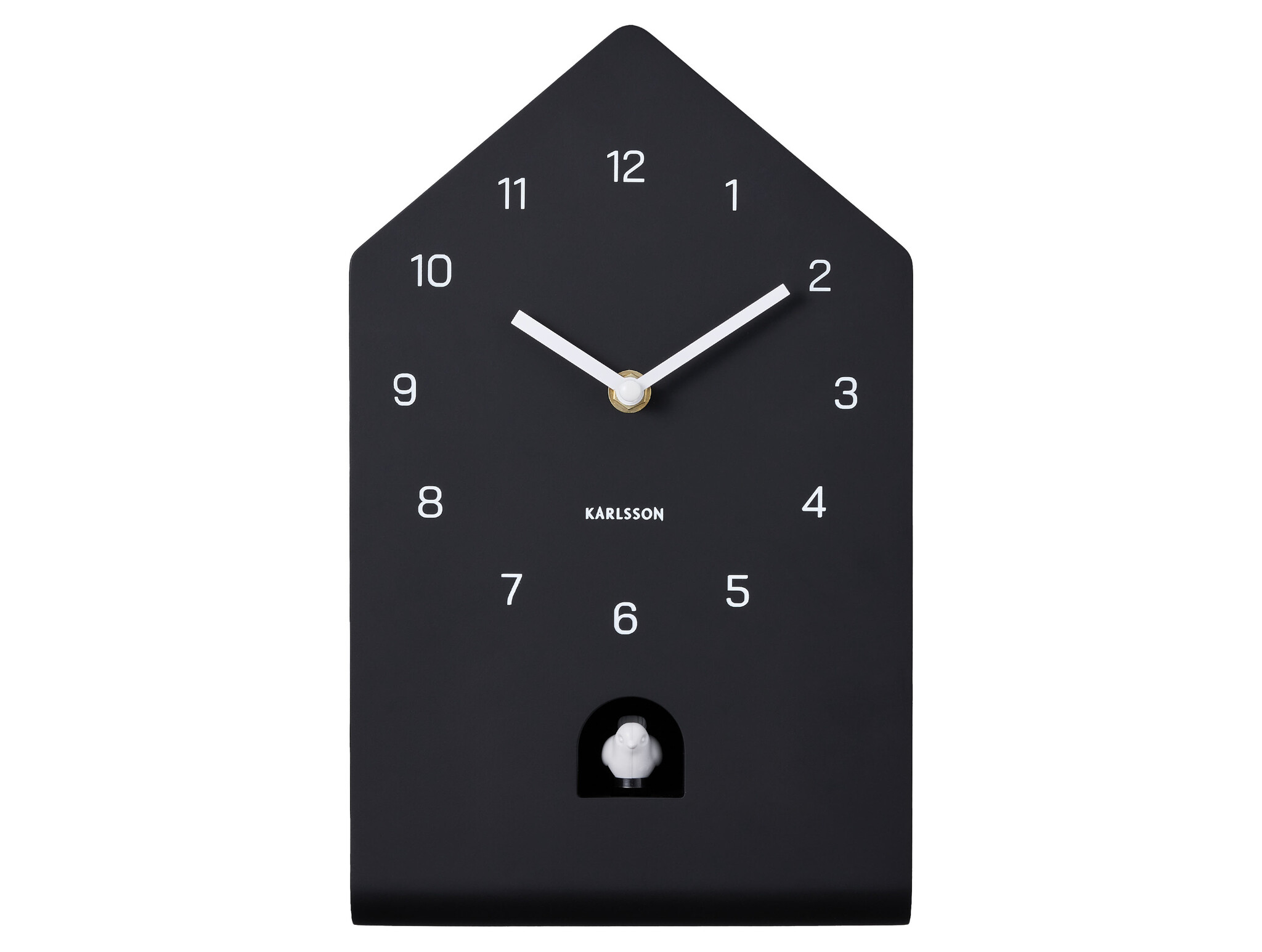 Karlsson - Wall Clock Fino Cuckoo - Zwart - Øcm