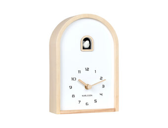 Karlsson - Wall/Table Clock Curva Cuckoo - Bruin - Øcm