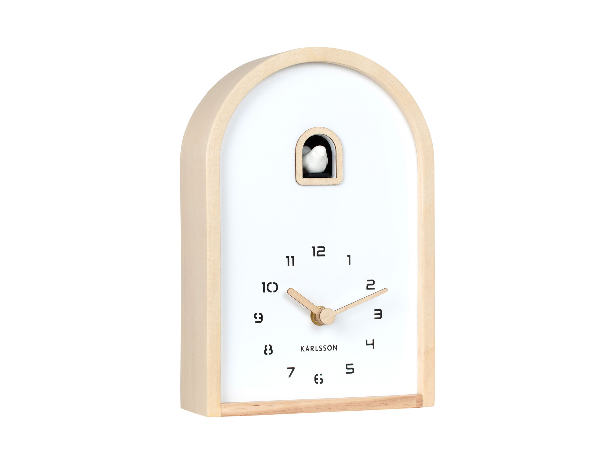 Karlsson - Wall/Table Clock Curva Cuckoo - Bruin - Øcm