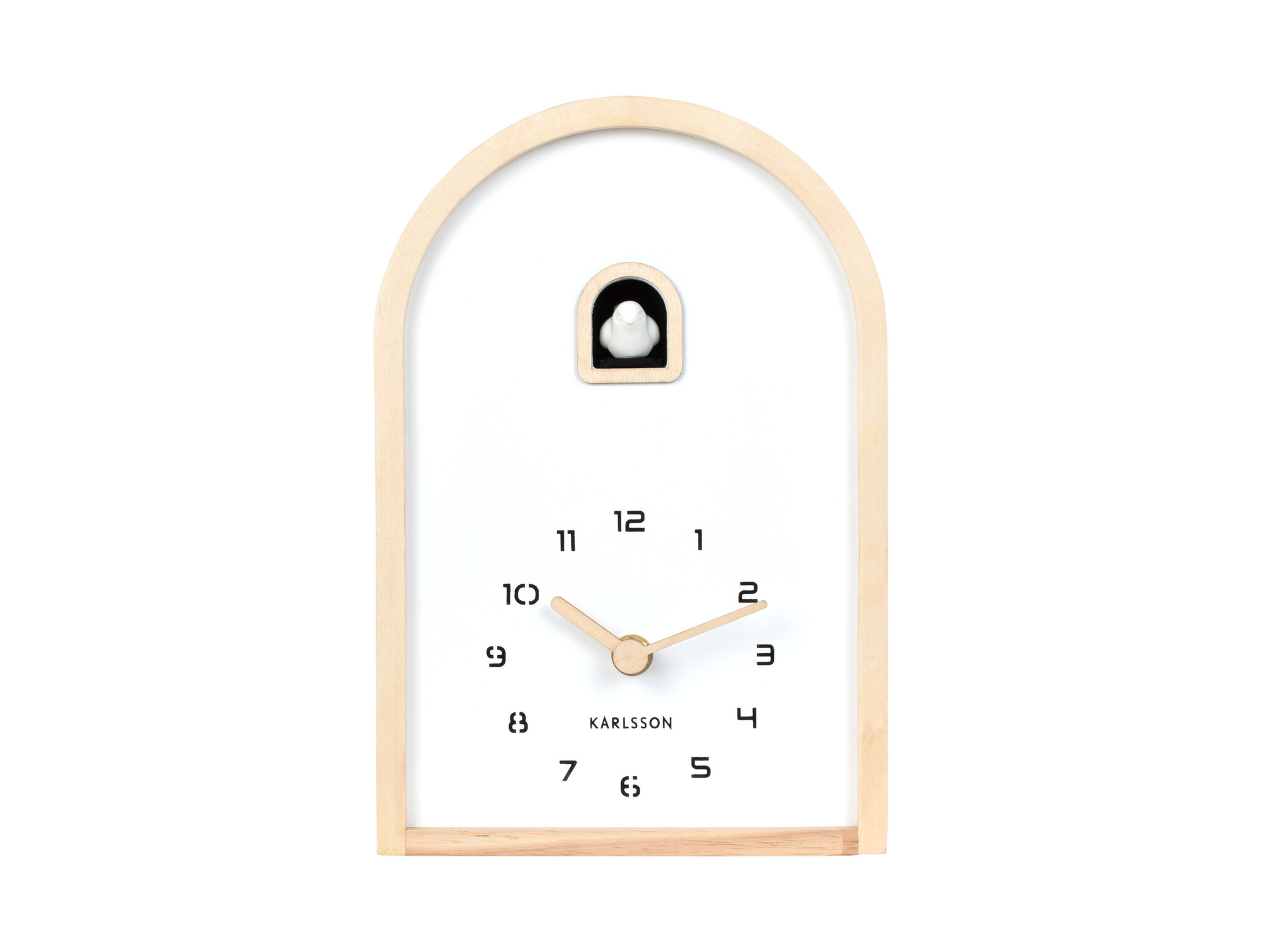 Karlsson - Wall/Table Clock Curva Cuckoo - Bruin - Øcm