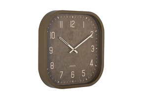 Karlsson - Wall Clock Elemental Cuadrado - Groen - Ø30cm