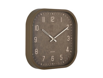 Karlsson - Wall Clock Elemental Cuadrado - Groen - Ø30cm