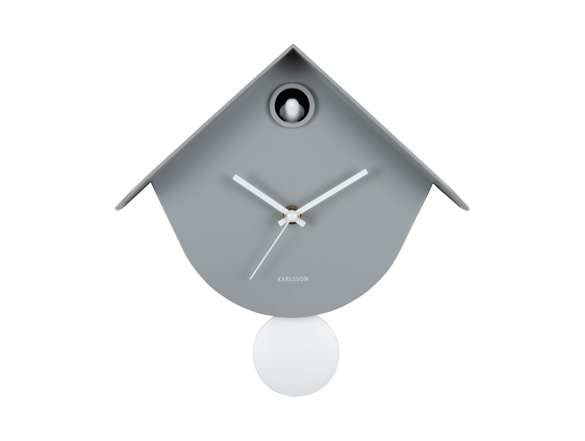 Karlsson - Wall Clock Retro Cuckoo - Grijs - Øcm