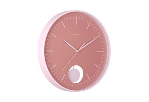 Karlsson - Wall Clock Grato Pendulum - Roze - Ø40,6cm