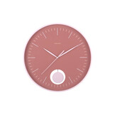 Karlsson - Wall Clock Grato Pendulum - Roze - Ø40,6cm