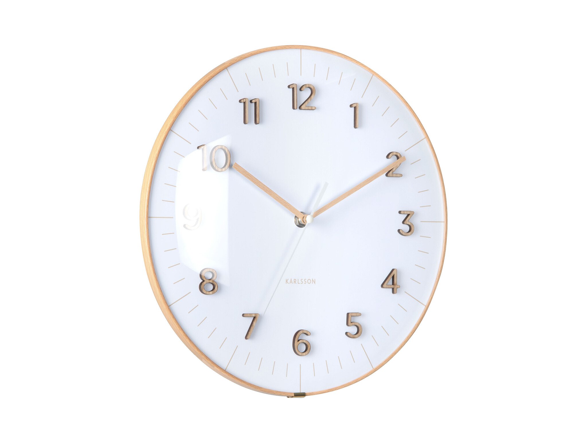 Karlsson - Wall Clock Esencia Dome - Wit - Ø30cm