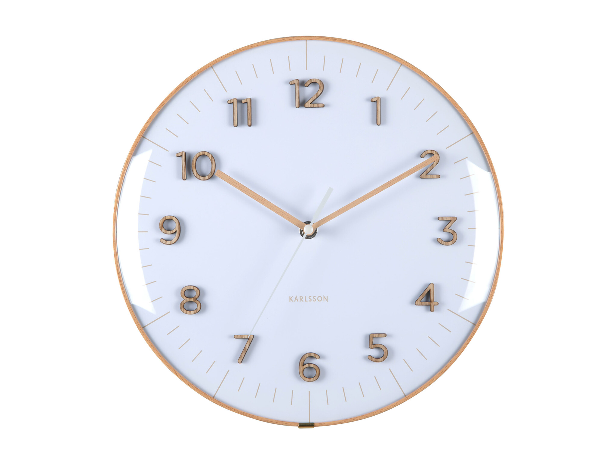 Karlsson - Wall Clock Esencia Dome - Wit - Ø30cm