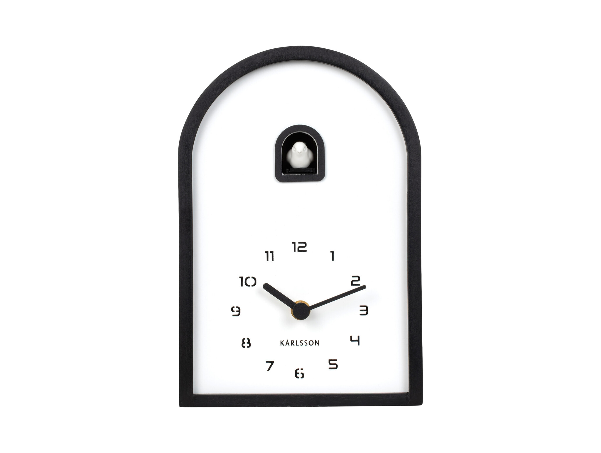 Karlsson - Wall/Table Clock Curva Cuckoo - Bruin - Øcm