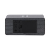 Karlsson - Wekker Retro w. Light LED - Zwart - 10x16,5x7,5 cm