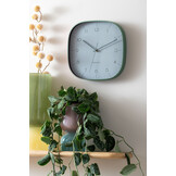 Karlsson - Wall Clock Grato Cuadrado - Groen - Øcm