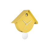 Karlsson - Wall Clock Retro Cuckoo - Geel - Øcm