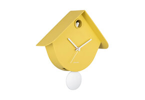Karlsson - Wall Clock Retro Cuckoo - Geel - Øcm