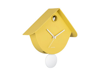 Karlsson - Wall Clock Retro Cuckoo - Geel - Øcm
