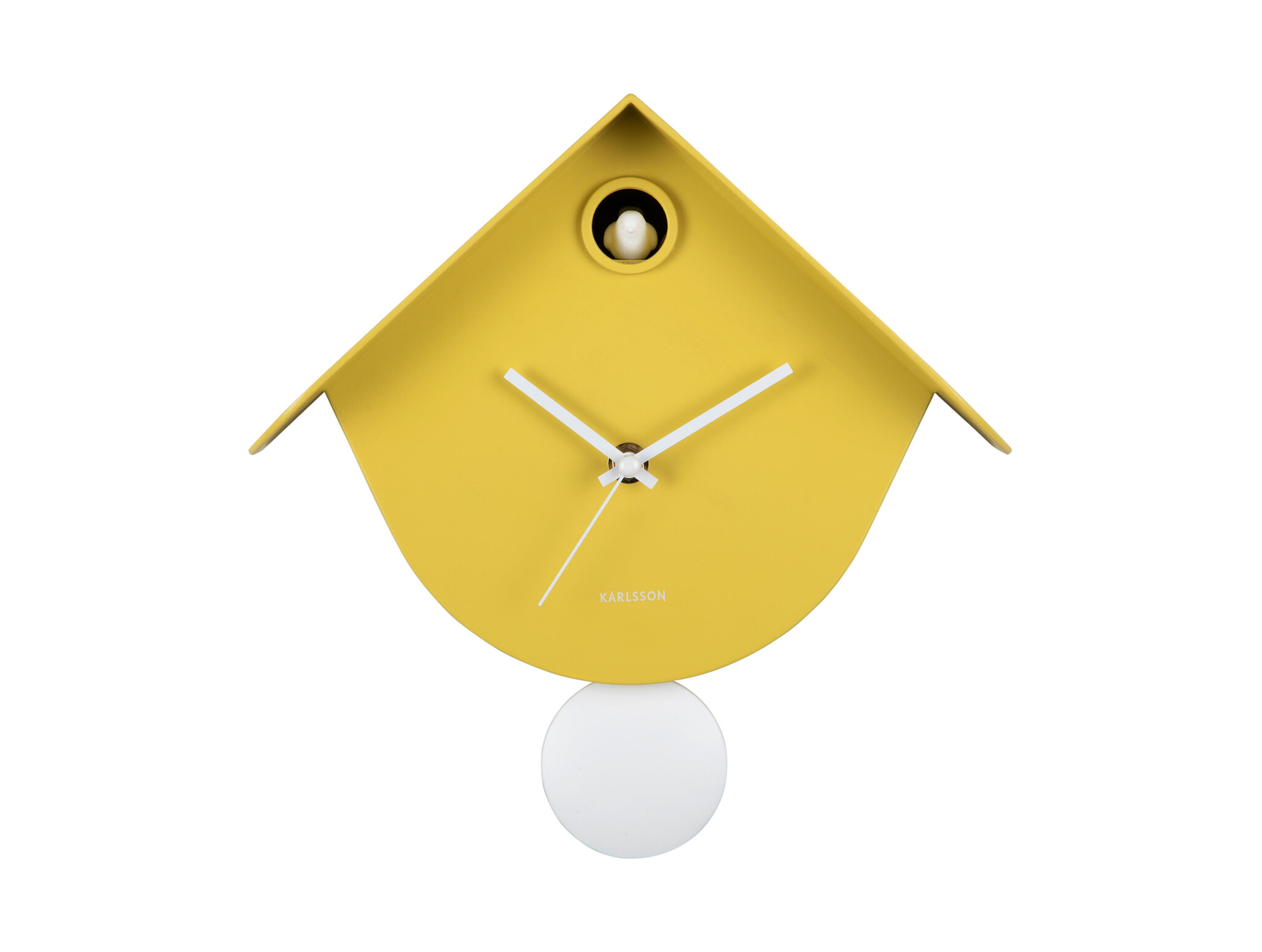 Karlsson - Wall Clock Retro Cuckoo - Geel - Øcm