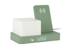 Karlsson - Wekker Retro w. Night Light LED - Groen - 11,5x15,4x20 cm