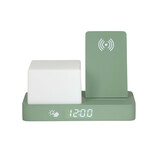 Karlsson - Wekker Retro w. Night Light LED - Groen - 11,5x15,4x20 cm