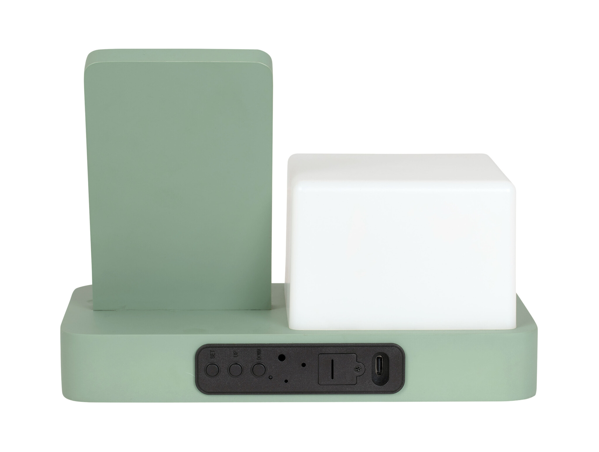 Karlsson - Wekker Retro w. Night Light LED - Groen - 11,5x15,4x20 cm