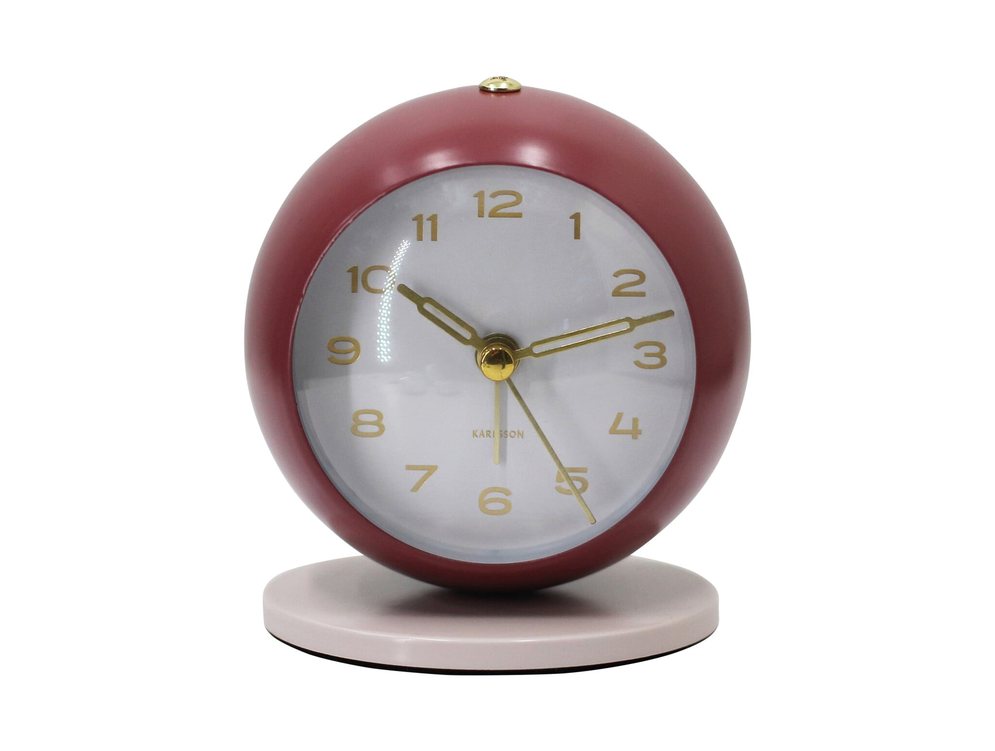 Karlsson - Wekker Reina - Rood - 8x8x10 cm