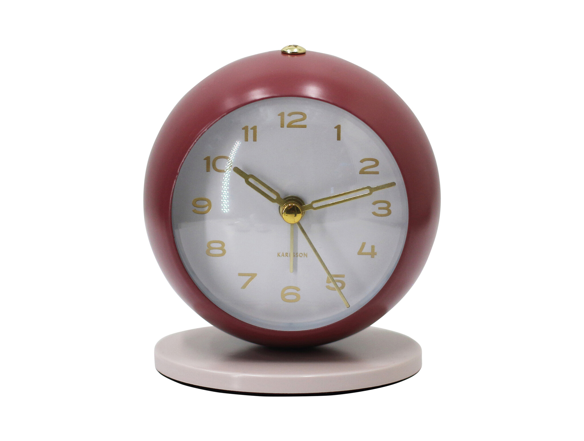 Karlsson - Wekker Reina - Rood - 8x8x10 cm